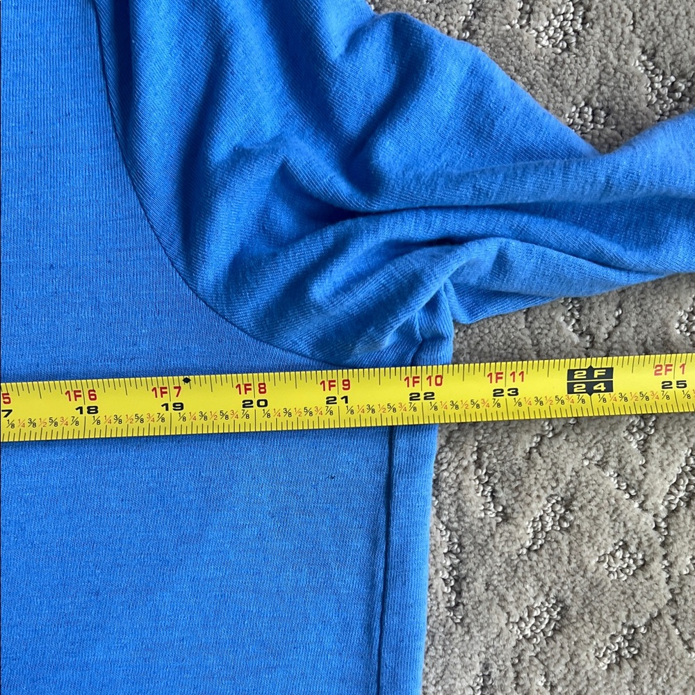 Talbots Blue Linen Blend Cardigan Lightweight Open Front Layer Classic Coastal - Picture 9 of 10